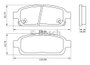 Imagen de PASTILLAS DE FRENO TRASERA CHEVROLET CRUZE 1.8 16V 2011->